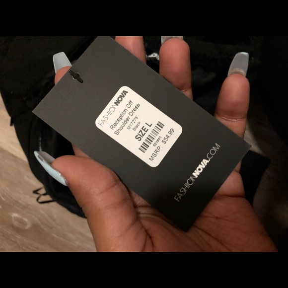 Off shoulder reception dress - Picture 4 of 5